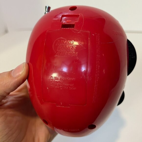 Vintage Mighty Morphin Red Power Ranger AM/FM Clock Radio 1994 Saban Micro Games - Picture 7 of 13